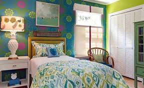 Any suggestions on something fun like this but not to hard???? Bedroom Colors Ideas Blue And Bright Lime Green Interior Design Ideas Avso Org