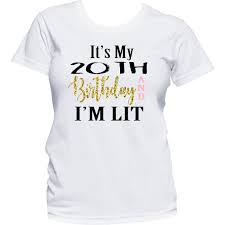 Happy Birthday Shirts For Adults 20th Birthday 20th Birthday Shirt 20th Birthday For Her Etsy 21st Birthday Shirts Birthday Shirts Birthday Outfit For Women