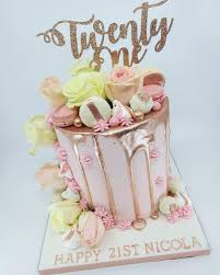 21st Birthday Glamorous Rose Gold Drip Cake Instagram Image By Cakes By Siobhan Greenock Cakesbysiobhangreenock With Caption Baby Pi 21st Birthday Cakes Pink Birthday Cakes Novelty Birthday Cakes