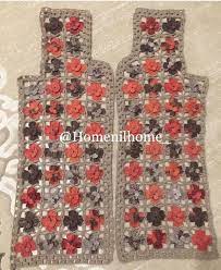 Motifli Yelek Taslagi Birlestirme Yapilmadan Onceki Hali Homenilhome Yelekmodelleri Flowercrochet Oya Ornekleri Dikis Projeleri Orgu