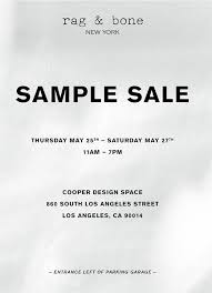 Rag Bone S La Sale California Apparel News