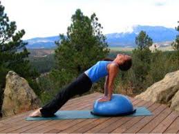 Bosu Balance Trainer For Overall Fitness Strength Training Bosu Workout Basic Yoga Poses Balance Trainer