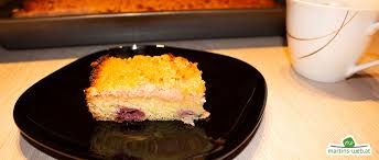 For a blueberry version of the cake click here. Kirsch Tosca Kuchen Mit Kokos Topping Martins Web At