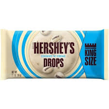 Hersheys cookies & cream candy bar and breakfast cereal combo. Hershey S Cookies Cream Drops King Size 59g House Of Candy