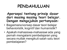 Ada beberapa pendapat para ahli mengenai teori belajar huamanisme yaitu diantaranya : Paket 8 Psikologi Belajar Ppt Download