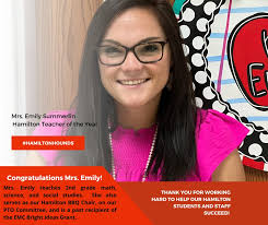 Thank you for all of your hard work at Hamilton!