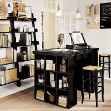 Classy Of Tall Office Desk Love The Tall Desk And Storage Cubbies Leaning Shelves Are Home Office Design Home Office Storage Minimalist Home