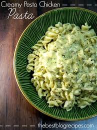 Creamy Chicken Pesto Pasta The Best Blog Recipes Pesto Chicken Pasta Dinner Pesto Chicken Pasta Recipes Creamy Pesto Chicken Pasta