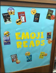 I Created This Emoji Reads Bulletin Board Reading Bulletin Boards Passive Programs Library Boards