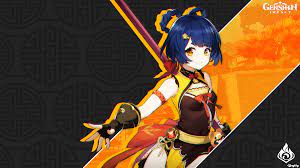 Look at how adorable xiangling looks here! Wallpaper Genshin Impact Anime Girls Xiangling Genshin Impact 1920x1080 Lolnarty 1971699 Hd Wallpapers Wallhere