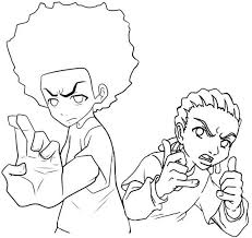 Pictures of riley coloring pages and many more. Huey And Riley Freeman Coloring Page Cartoon Goodies