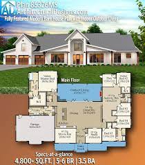 Plan 85326ms Fully Featured Modern Barn House Plan With Indoor Outdoor Living In 2021 Modern Barn House Barn House Plans Barn Style House