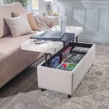 This Lift Top Multiple Use Storage Ottoman Can Be Used As A Coffee Table Bench E Coffee Table Small Space Storage Ottoman Coffee Table Ottoman In Living Room