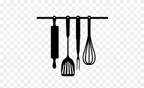 All the utensils that accompany with this kitchen utensil set contain silicon and nylon made handles. Kitchen Utensils Svg S For Make The Cut Silverware Clipart Black And White Stunning Free Transparent Png Clipart Images Free Download
