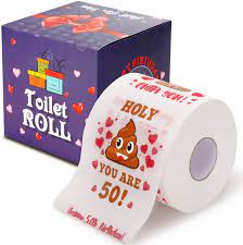 Buy 50th Birthday Gifts For Men And Women Happy Prank Toilet Paper 50th Birthday Decorations For Him Her Party Supplies Favors Ideas Funny Gag Gifts Novelty Bday Present