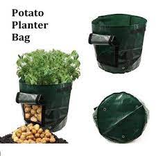 50l Large Capacity Potato Grow Planter Pe Container Bag Pouch Tomato Vegatables Garden Outdoor Growing Potatoes Vegetable Planters Potato Planters