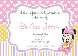 Pin By Angeles Martinez On Baby Shower Invitation And Party Supplies Minnie Invitations Minnie Mouse Baby Shower Mickey Mouse Baby Shower