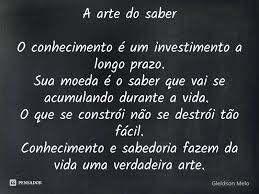Pensador A Arte Do Saber O Conhecimento E Um Facebook