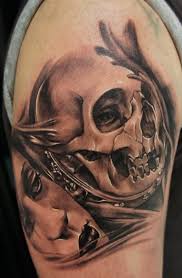 Mirror tattoos can take many forms, namely broken mirror tattoos, hand mirror tattoos etc. Woman With Skull In Mirror Tattoo Tattooimages Biz