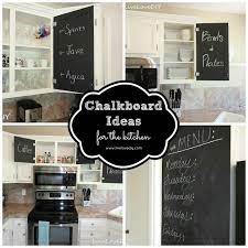 Livelovediy The Chalkboard Paint Kitchen Cabinet Makeover Chalkboard Paint Kitchen Kitchen Chalkboard Diy Chalkboard
