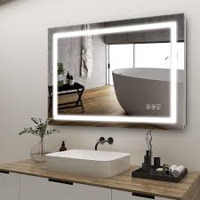 Do you suppose bathroom vanity and mirror seems nice? Amazon Com Anten 32x24 Inch Led Lighted Bathroom Mirror Wall Mounted Bathroom Vanity Mirror Dimmable Touch Switch Control 3000 6000k Adjustable Warm White Natural Daylight Lights Horizontal Vertical Home Kitchen