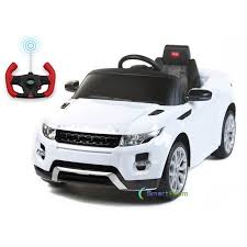 12v Electric Power Car Range Rover Evoque Ride On Toy For Kids With Remote Control Led Lights Mp3 Music And Horn White Walmart Com Walmart Com