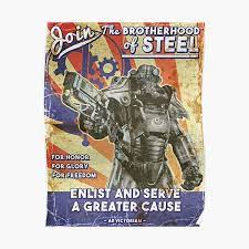 A poster is a piece of printed media used for broadcasting a visual message. Fallout Posters Redbubble