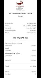 Contoh struk gaji contoh struk spbu guru galeri struk bensin editan Contoh Struk Pembayaran Di Wr Sederhana Rumah Sambal Facebook