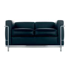 Lc3 (shown) is the grand modele while the lc2 is the petit modele. the lc3 is wider and lower to the ground, while the lc2 is more narrow but has a higher seat and back. Cassina Le Corbusier Lc2 Sofa Two Seater Ambientedirect