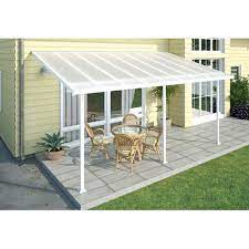 Feria 20 Ft W X 10 Ft D Plastic Standard Patio Awning Outdoor Pergola Pergola Plans Pergola