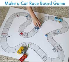 Click the picture to print a full sized. Make Your Own Car Race Board Game Frugal Fun For Boys And Girls Board Games Board Games Diy Homemade Board Games