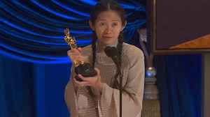 Chloé zhao accepts the oscar® for directing during the live abc telecast of the 93rd oscars® at union station in los angeles, ca on sunday, april 25, 2021 credit: Ierr93m7icmlom