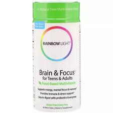 Rainbow Light Children S Multivitamin Brain Focus Teens Adults