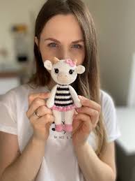Crochet Cow Amigurumi Pattern: "adele" Stuffed Animal (PDF Pattern)