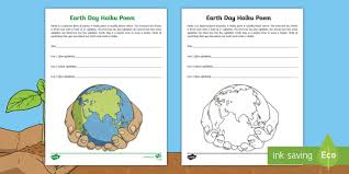 The past couple of days a haiku has 5 syllables in the first line, 7 in the second, and 5 syllables in the last (for a total of 17 (these writing resources are free to download.) writing workshop: Earth Day Haiku Poem Teacher Made