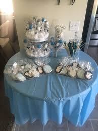 Penguin Baby Shower Dessert Table Penguin Baby Showers Penguin Theme Baby Shower Winter Wonderland Baby Shower