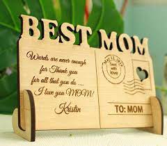 Personalize online thank you cards from designers like kate spade new york. Personalized Mothers S Day Postcard Wood Postcard Unique Engraved Post Card Custom Wood Post Card Gift For Her M Wood Postcard Gifts For Mum Mothers Day Cards