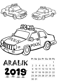 2019 Erkek Takvim Yapimi Okul Oncesi Egitim Boyama Sayfalari