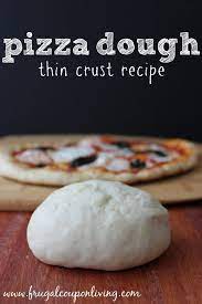 Thin Crust Dough Recipe Make This By Hand Or With Your Kitchenaid Mixer On Frugal Coupo Pizza Recipes Dough Thin Crust Pizza Dough Recipe Kitchen Aid Recipes
