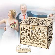 Choose any décor you like if it's not for you. Glittery Wedding Card Box With Lock Rustic Wood Card Box Gift Card Holder Card Box Wedding Card Box Wood Gift Card Box Holder Money Box Wooden Wedding Card Box Wedding Supplies