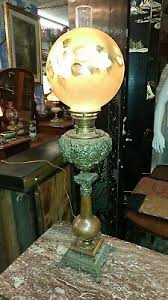 Shop our antique victorian lamps selection from the world's finest dealers on 1stdibs. Antique Victorian Tall Parlor Oil Lamp Brass And Copper Hand Painted Shade 1 195 00 Picclick