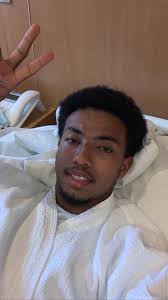 BVIMNT Forward Tyler Forbes in a positive mood ahead of a knee operation.  The FA wishes him all the best and looks forward to seeing him back