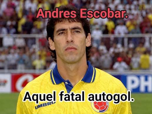 AUTOGOL Recordamos el 2 de julio de 1994 como un día trágico para el  deporte, ya que el jugador colombiano Andrés Escobar fue víctima de  violencia y perdió la vida a causa