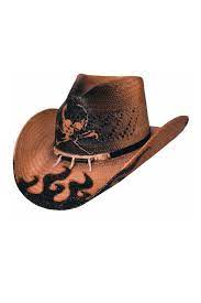 Bullhide Dangerous Skull Flame Straw Cowboy Hat Cowboy Hats Straw Cowboy Hat Straw Cowgirl Hat