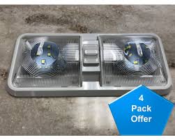 4 Pack 12 Volt Rv Marine Double Pancake Led Ceiling Light Day Light