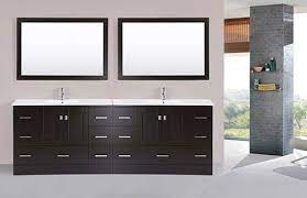 Wall mounted bathroom cabinet double door vanity storage cupboard towel rod home. 96 Redondo Espresso Double Modern Bathroom Vanity With Integrated Sinks Bathroomremodel Blondy Modern Bathroom Vanity Modern Bathroom Design Modern Bathroom