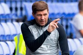 Rangers manager steven gerrard during the uefa europa league playoff match at ibrox stadium, glasgow. Emotional Steven Gerrard Breaks Rangers Silence As Absent Boss Hails Celtic Victory Spirit Daily Record
