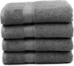 Washcloths, hand towels, bath towels, and bath sheets. Amazon Com Premium Bamboo Cotton Bath Towels Natural Ultra Absorbent And Eco Friendly 30 X 52 Grey Kitchen Dining