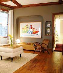 Marian Sig S Retro Modern Ukrainian Village Apartment Living Room Colors Living Room Paint Dark Wood Trim