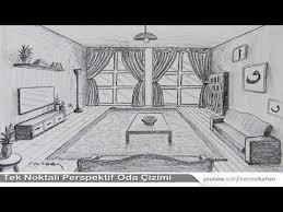 Oda Cizimi 2 Tek Noktali Perspektif Ic Mekan Cizim How To Draw A Room One Point Perspective Youtube Perspektif Cizim Mimari Cizim Taslaklari